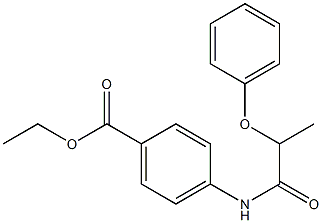 ethyl 4-[(2-phenoxypropanoyl)amino]benzoate Struktur