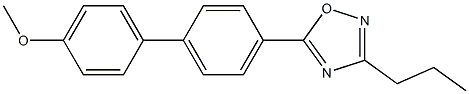 5-(4'-methoxy[1,1'-biphenyl]-4-yl)-3-propyl-1,2,4-oxadiazole Struktur