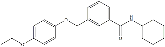 N-cyclohexyl-3-[(4-ethoxyphenoxy)methyl]benzamide Struktur