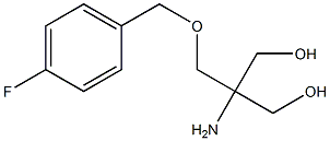 2-amino-2-{[(4-fluorobenzyl)oxy]methyl}-1,3-propanediol Struktur