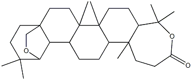 4,5,9,9,14,21,21-heptamethyl-10,25-dioxahexacyclo[18.3.2.0~1,19~.0~4,18~.0~5,15~.0~8,14~]pentacosan-11-one Struktur