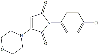 1-(4-chlorophenyl)-3-morpholin-4-yl-1H-pyrrole-2,5-dione Struktur