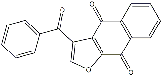 3-benzoylnaphtho[2,3-b]furan-4,9-dione Struktur