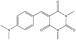 5-[4-(dimethylamino)benzylidene]-1,3-dimethyl-2,4,6(1H,3H,5H)-pyrimidinetrione Struktur