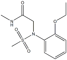 2-[2-ethoxy(methylsulfonyl)anilino]-N-methylacetamide Struktur