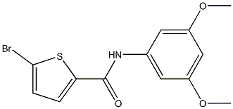 5-bromo-N-(3,5-dimethoxyphenyl)-2-thiophenecarboxamide Struktur