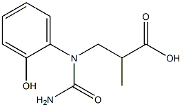 3-[(aminocarbonyl)-2-hydroxyanilino]-2-methylpropanoic acid Struktur