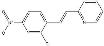 2-(2-{2-chloro-4-nitrophenyl}vinyl)pyridine Struktur