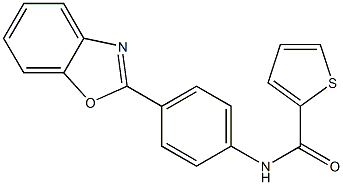 N-[4-(1,3-benzoxazol-2-yl)phenyl]-2-thiophenecarboxamide Struktur