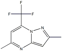 2,5-dimethyl-7-(trifluoromethyl)pyrazolo[1,5-a]pyrimidine Struktur