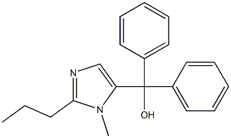 (1-methyl-2-propyl-1H-imidazol-5-yl)(diphenyl)methanol Struktur