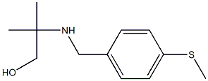 2-methyl-2-{[4-(methylsulfanyl)benzyl]amino}-1-propanol Struktur