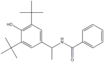 N-[1-(3,5-ditert-butyl-4-hydroxyphenyl)ethyl]benzamide Struktur