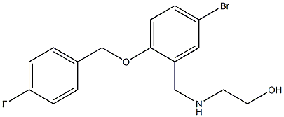 2-({5-bromo-2-[(4-fluorobenzyl)oxy]benzyl}amino)ethanol Struktur