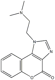 1-[2-(dimethylamino)ethyl]chromeno[3,4-d]imidazol-4(1H)-one Struktur