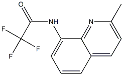 2,2,2-trifluoro-N-(2-methylquinolin-8-yl)acetamide Struktur