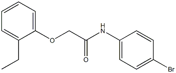 N-(4-bromophenyl)-2-(2-ethylphenoxy)acetamide Struktur