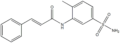 N-[5-(aminosulfonyl)-2-methylphenyl]-3-phenylacrylamide Struktur