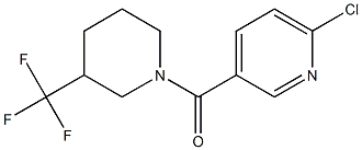 1-[(6-chloro-3-pyridinyl)carbonyl]-3-(trifluoromethyl)piperidine Struktur