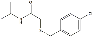 2-[(4-chlorobenzyl)sulfanyl]-N-isopropylacetamide Struktur