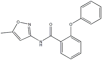 N-(5-methyl-3-isoxazolyl)-2-phenoxybenzamide Struktur