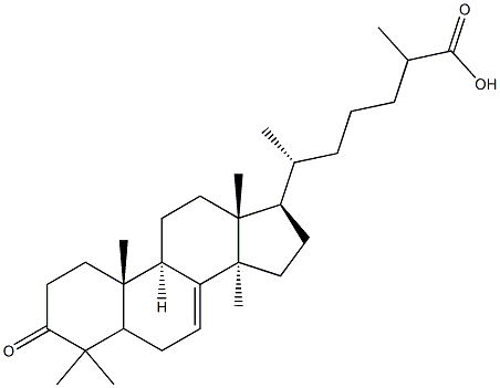 3-oxolanost-7-en-26-oic acid Struktur