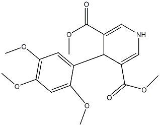 dimethyl 4-(2,4,5-trimethoxyphenyl)-1,4-dihydro-3,5-pyridinedicarboxylate Struktur