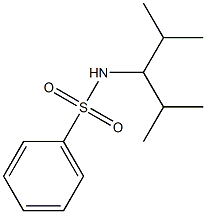 N-(1-isopropyl-2-methylpropyl)benzenesulfonamide Struktur