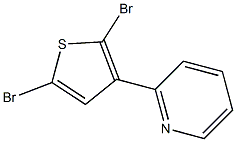 2-(2,5-dibromo-3-thienyl)pyridine Struktur