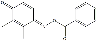 2,3-dimethylbenzo-1,4-quinone 1-(O-benzoyloxime) Struktur