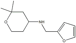 N-(2,2-dimethyltetrahydro-2H-pyran-4-yl)-N-(2-furylmethyl)amine Struktur