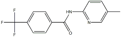 N-(5-methyl-2-pyridinyl)-4-(trifluoromethyl)benzamide Struktur