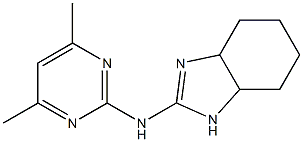 N-(3a,4,5,6,7,7a-hexahydro-1H-benzimidazol-2-yl)-N-(4,6-dimethyl-2-pyrimidinyl)amine Struktur