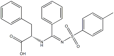 N-[{[(4-methylphenyl)sulfonyl]imino}(phenyl)methyl]phenylalanine Struktur