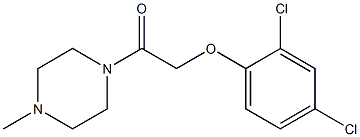 1-[(2,4-dichlorophenoxy)acetyl]-4-methylpiperazine Struktur