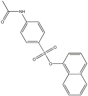 1-naphthyl 4-(acetylamino)benzenesulfonate Struktur