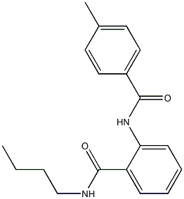 N-butyl-2-[(4-methylbenzoyl)amino]benzamide Struktur