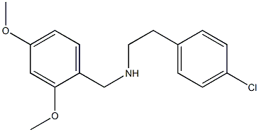 N-[2-(4-chlorophenyl)ethyl]-N-(2,4-dimethoxybenzyl)amine Struktur