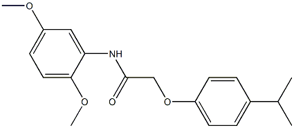 N-(2,5-dimethoxyphenyl)-2-(4-isopropylphenoxy)acetamide Struktur