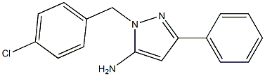 1-(4-chlorobenzyl)-3-phenyl-1H-pyrazol-5-ylamine Struktur