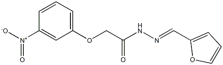 N'-(2-furylmethylene)-2-{3-nitrophenoxy}acetohydrazide Struktur