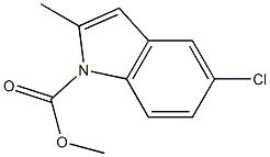 methyl 5-chloro-2-methyl-1H-indole-1-carboxylate Struktur