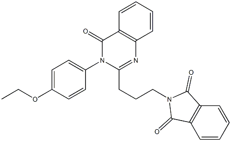 2-{3-[3-(4-ethoxyphenyl)-4-oxo-3,4-dihydroquinazolin-2-yl]propyl}-1H-isoindole-1,3(2H)-dione Struktur