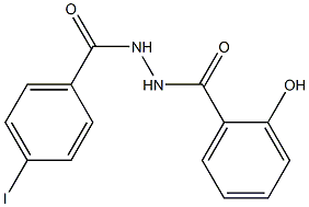 2-hydroxy-N'-(4-iodobenzoyl)benzohydrazide Struktur