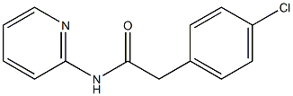 2-(4-chlorophenyl)-N-(2-pyridinyl)acetamide Struktur