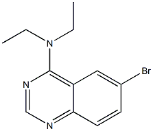 N-(6-bromo-4-quinazolinyl)-N,N-diethylamine Struktur