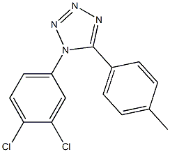 1-(3,4-dichlorophenyl)-5-(4-methylphenyl)-1H-tetraazole Struktur