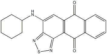 4-(cyclohexylamino)anthra[1,2-c][1,2,5]thiadiazole-6,11-dione Struktur