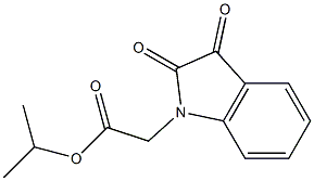 isopropyl (2,3-dioxo-2,3-dihydro-1H-indol-1-yl)acetate Struktur