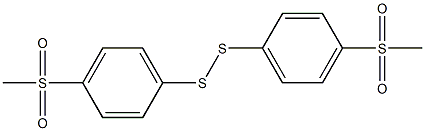 bis[4-(methylsulfonyl)phenyl] disulfide Struktur